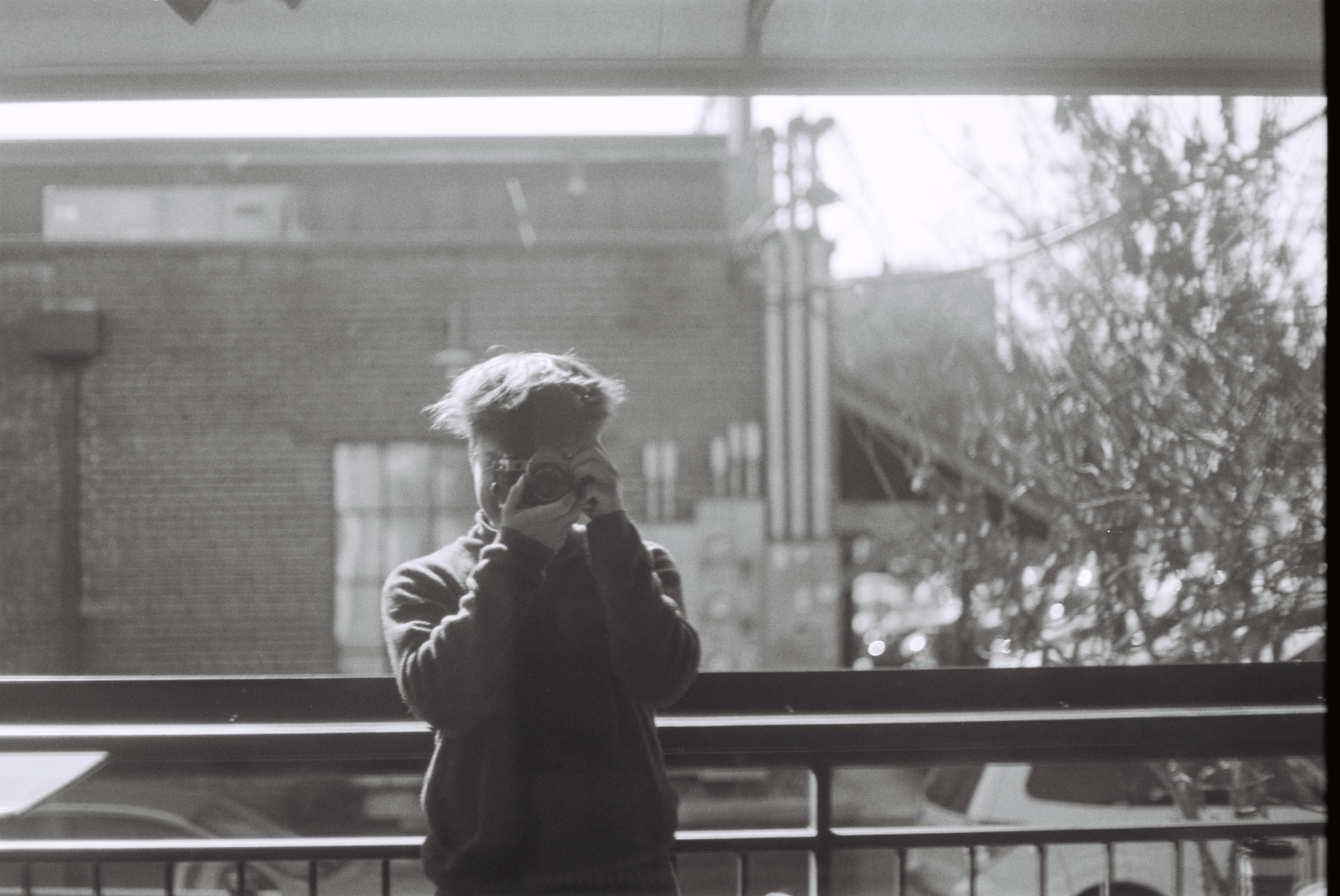 35mm film self portrait in fayetteville, ar